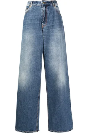 Roberto Cavalli Vaqueros anchos de talle alto