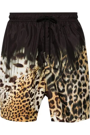Roberto Cavalli Bañador con detalle Tiger Tooth