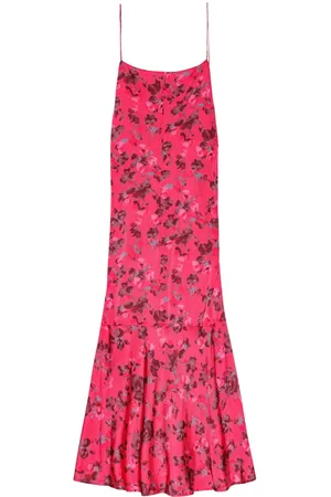 Ganni Slip dress con motivo floral