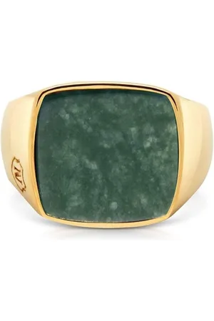 Nialaya Anillo con sello de jade