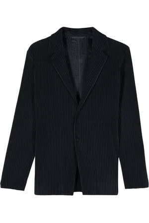Issey Miyake Blazer con botones con efecto plisado