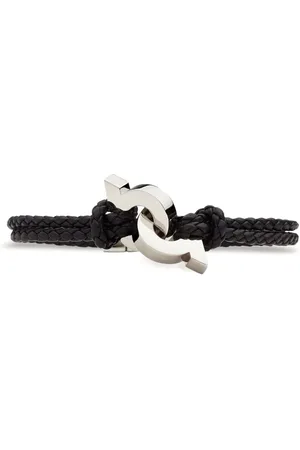 Salvatore Ferragamo Pulsera Gancini trenzada