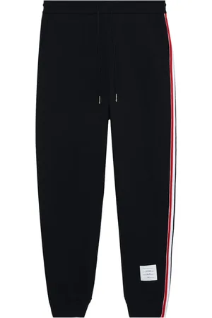 Thom Browne Pantalones de chándal con rayas RWB y trabilla