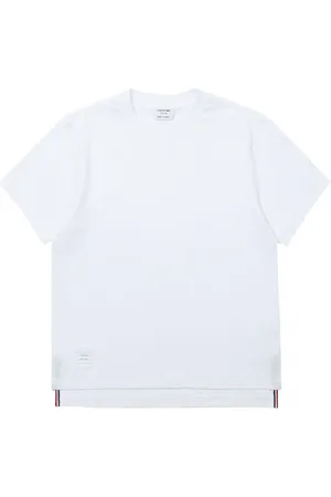 Thom Browne Camiseta holgada con aberturas laterales
