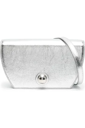 Furla Bandolera de piel metalizada