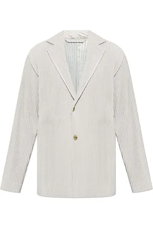 Issey Miyake Blazer con botones con efecto plisado