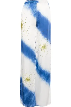 Des Phemmes Pantalones con apliques de cristal