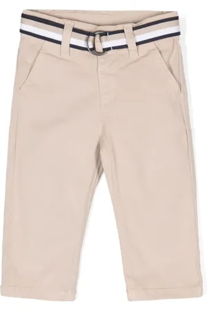 PATACHOU Pantalones con logo bordado y cinturón