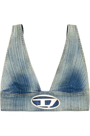 Diesel Top corto De-Elly-S vaquero
