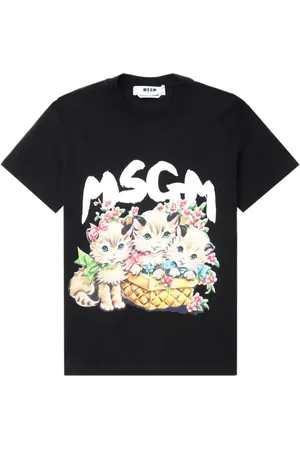 Msgm Camiseta con logo estampado