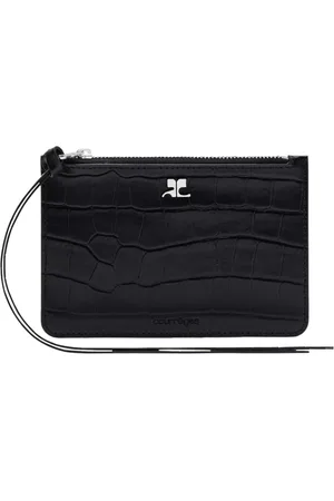 Courrèges Cartera AC con efecto de piel de cocodrilo