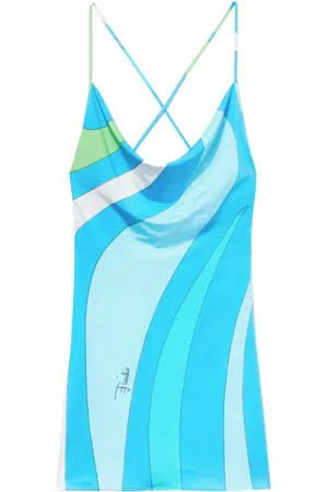 Puccini Vestido corto con estampado Marmo