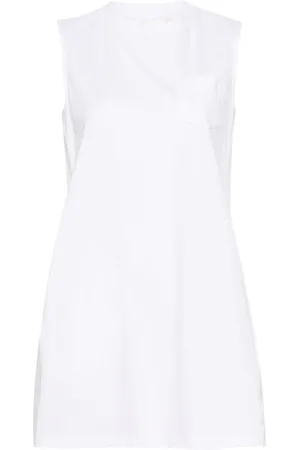 SACAI Vestido corto plisado