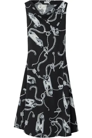 Burberry Vestido Knight Hardware acampanado