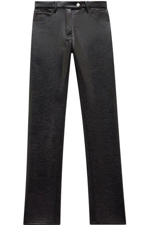 Courrèges Pantalones rectos de vinilo
