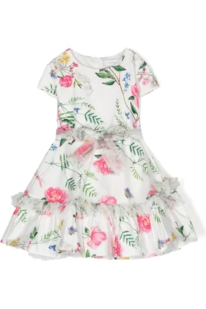 MONNALISA Vestido corto acampanado con motivo floral
