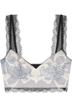 VERSACE Top tipo corpiño Barocco Sea