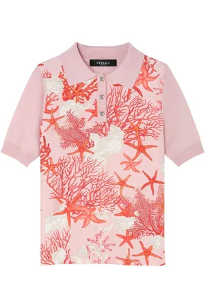 VERSACE Polo de punto Barocco Sea