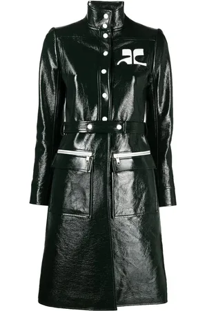 Courrèges Gabardina con aplique del logo