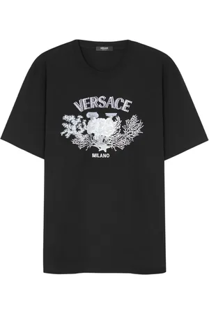 VERSACE Camiseta con bordado University Coral