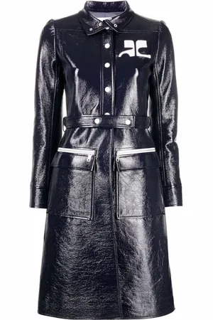 Courrèges Gabardina con aplique del logo