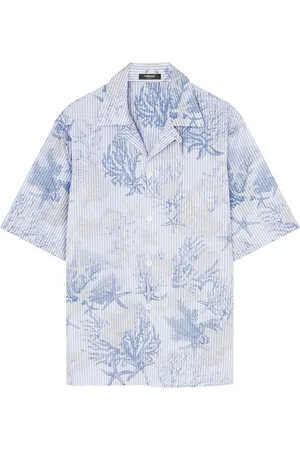 VERSACE Camisa Barocco Sea a rayas