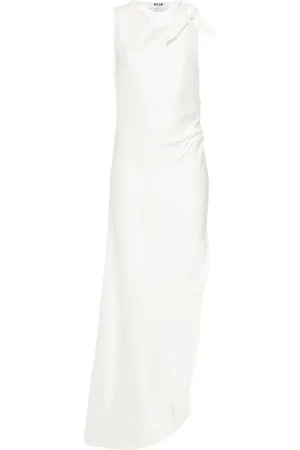 Msgm Vestido largo con detalle de nudo