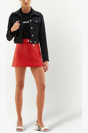 Courrèges Minifalda acampanada