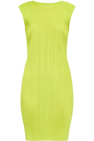 PLEATS PLEASE ISSEY MIYAKE Vestido corto sin mangas