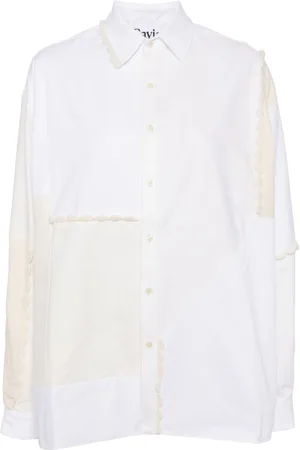 Cavia Camisa con ribete de ganchillo