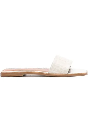 PARIS TEXAS Sandalias con efecto de piel de cocodrilo