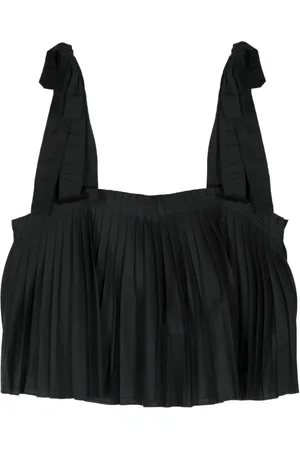 ULLA JOHNSON Top sin mangas plisado