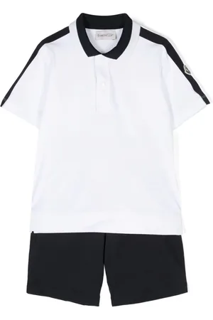 Moncler Set de dos bermudas con parche del logo