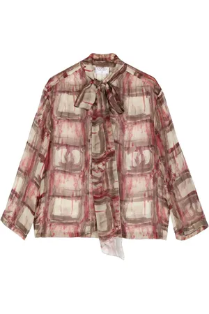 CHANEL Camisa a cuadros 1990