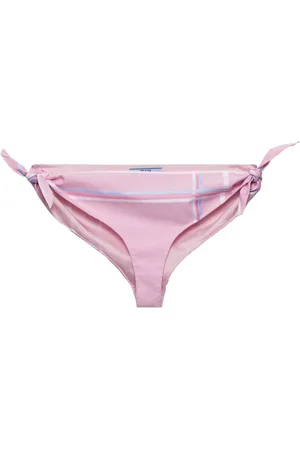 Prada Bragas de bikini a cuadros