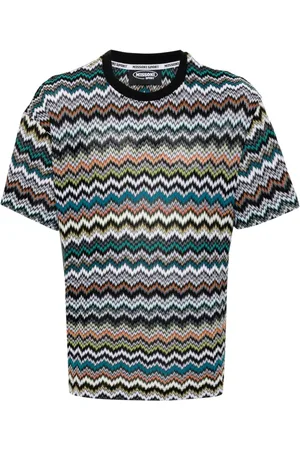Missoni Camiseta con diseño tejido en zigzag