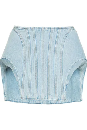 MUGLER Falda corta vaquera