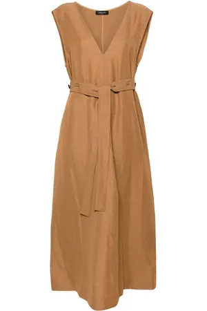 Fabiana Filippi Vestido midi con cinturón