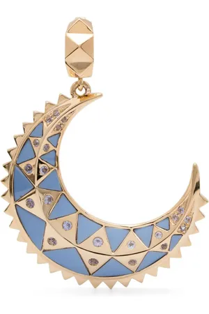 HARWELL GODFREY Colgante Mini Moon en oro amarillo de 18 ct