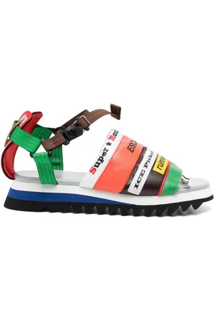 Kolor Sandalias con hebilla y diseño patchwork