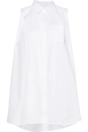 SACAI Vestido camisero acampanado