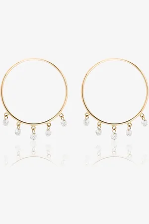 PERSÉE Aros en oro amarillo de 18kt con diamantes