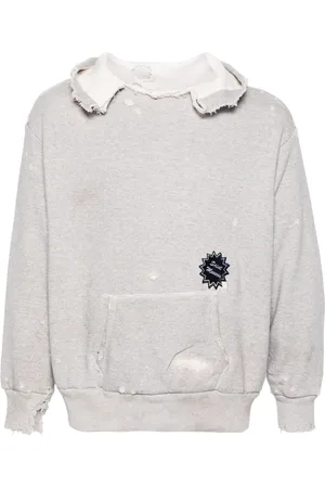 SAINT MXXXXXX Sudadera con efecto envejecido y capucha