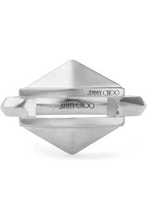 Jimmy Choo Anillo Diamond con logo grabado