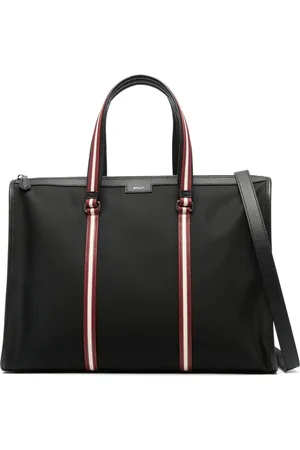 Bally Bolso shopper con ribete a rayas