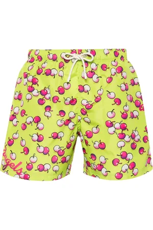 Palm Angels Bañador con estampado de cerezas