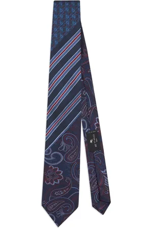 Etro Corbata con motivo de cachemira