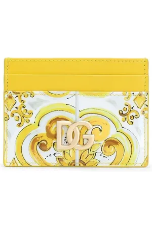 Dolce & Gabbana Tarjetero con estampado Majolica