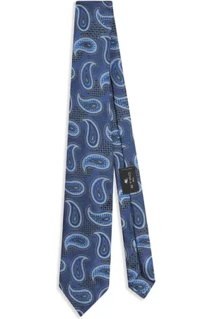 Etro Corbata con motivo de cachemira