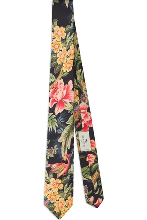 Etro Corbata con estampado botánico